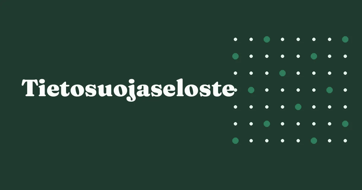 Tietosuojaseloste